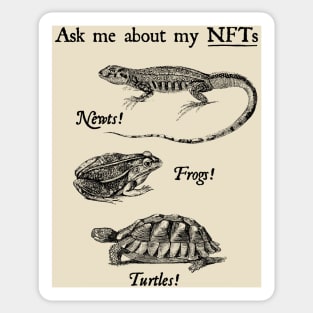 Ask me about my NFTs Sticker